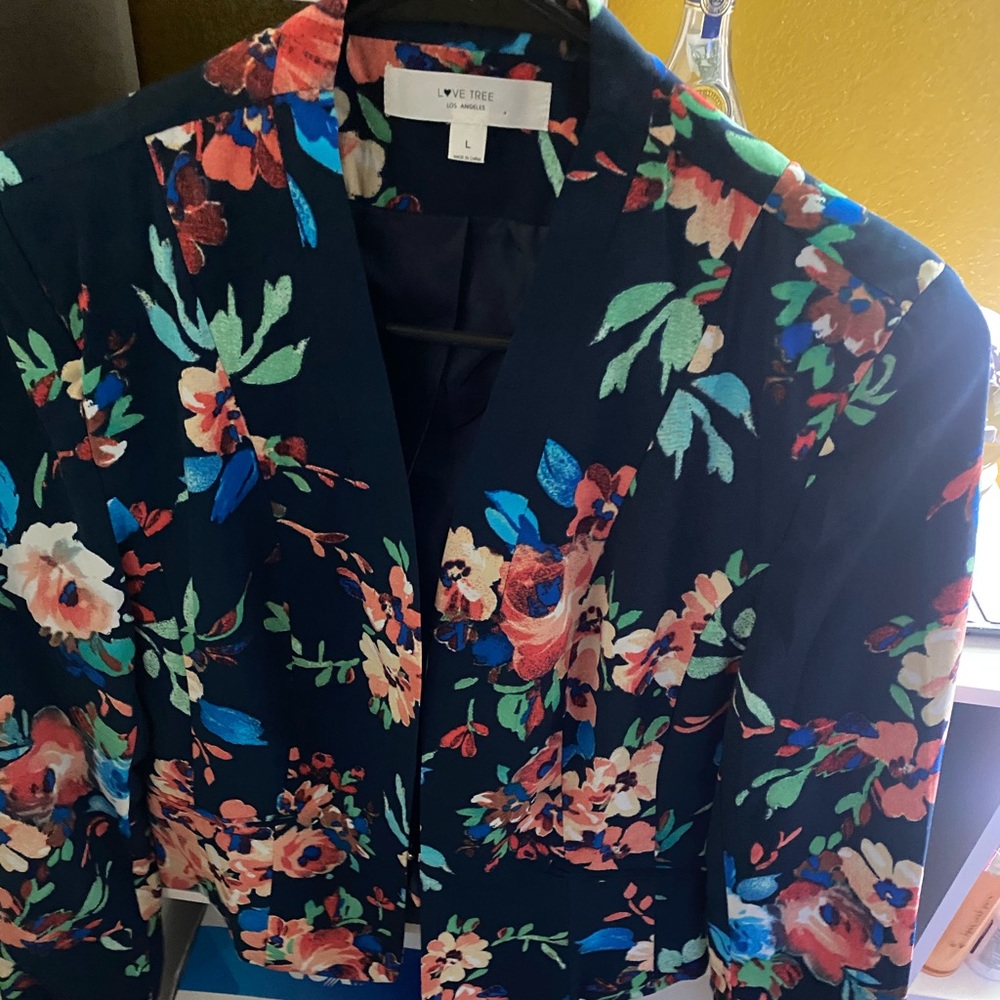 Floral blazer
